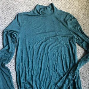 Dex Tops - Forest Green Turtleneck T-shirt from Dex Dex Tops - Forest Green Turtleneck T-shirt from Dex